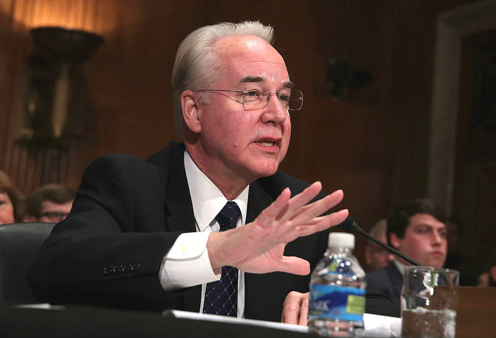 U.S. Health and Human Services Secretary Nominee Rep. Tom Price (R-Ga.) testifies during his confirmation hearing on Capitol Hill in Washington, DC. on Jan. 17, 2017. (Alex Wong/Getty Images)
