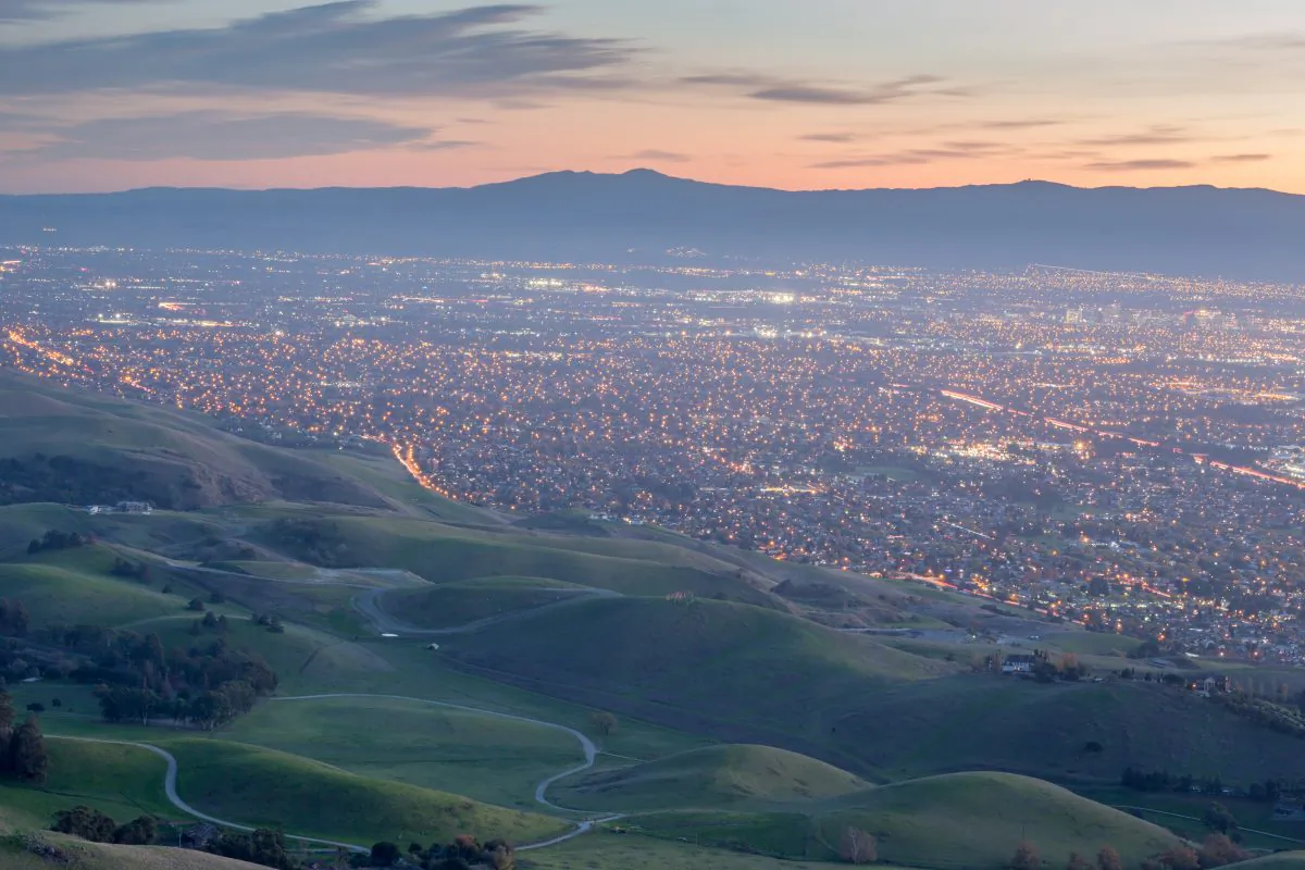 The Silicon Valley area as seen from Monument Peak in near Milpitas, Calif., in a file photo. (Yuval Helfman/Shutterstock)
