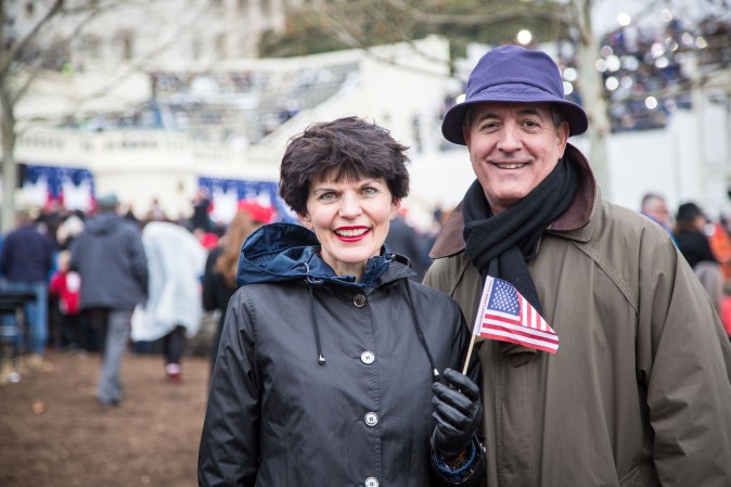 Bettyann and Ron Guidry from North Carolina at President Donald Trump inauguration. (Benjamin Chasteen/Epoch Times)