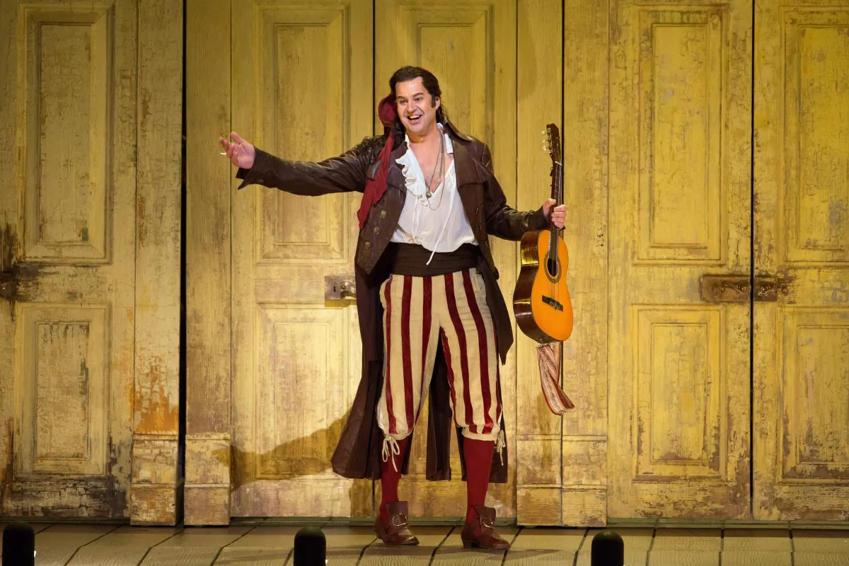 Pretty Yende as Rosina in  “Il Barbiere di Siviglia.” (Marty Sohl/Metropolitan Opera)
