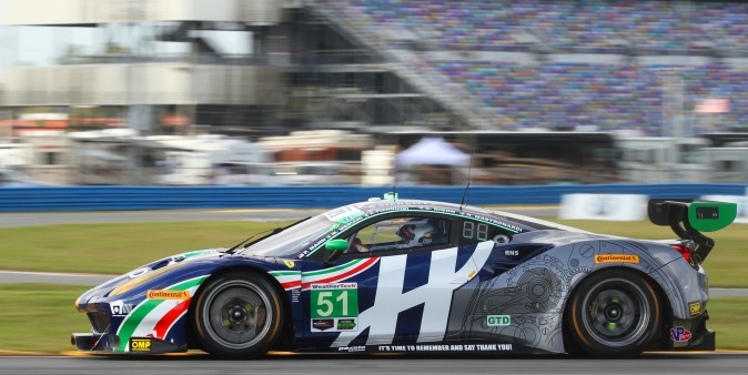 Alessandro Pier Guidi in the #51 Spirit of Race Ferrari 488 GT3 captured the GTD pole. (Chris Jasurek/Epoch Times)