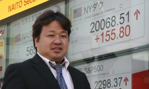 Asian Stocks up After Dow Breaks Through 20,000 Milestone