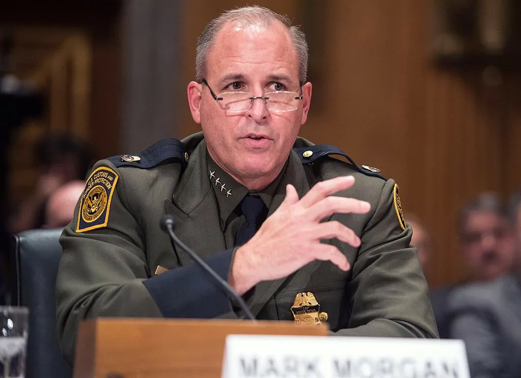 Mark Morgan, then-chief of the US Border Patrol, testifies at a Senate Homeland Security and Governmental Affairs Committee hearing on "Initial Observations of the New Leadership at the US Border Patrol" on Capitol Hill in Washington, on Nov. 30, 2016. (Nicholas Kamm/AFP/Getty Images)