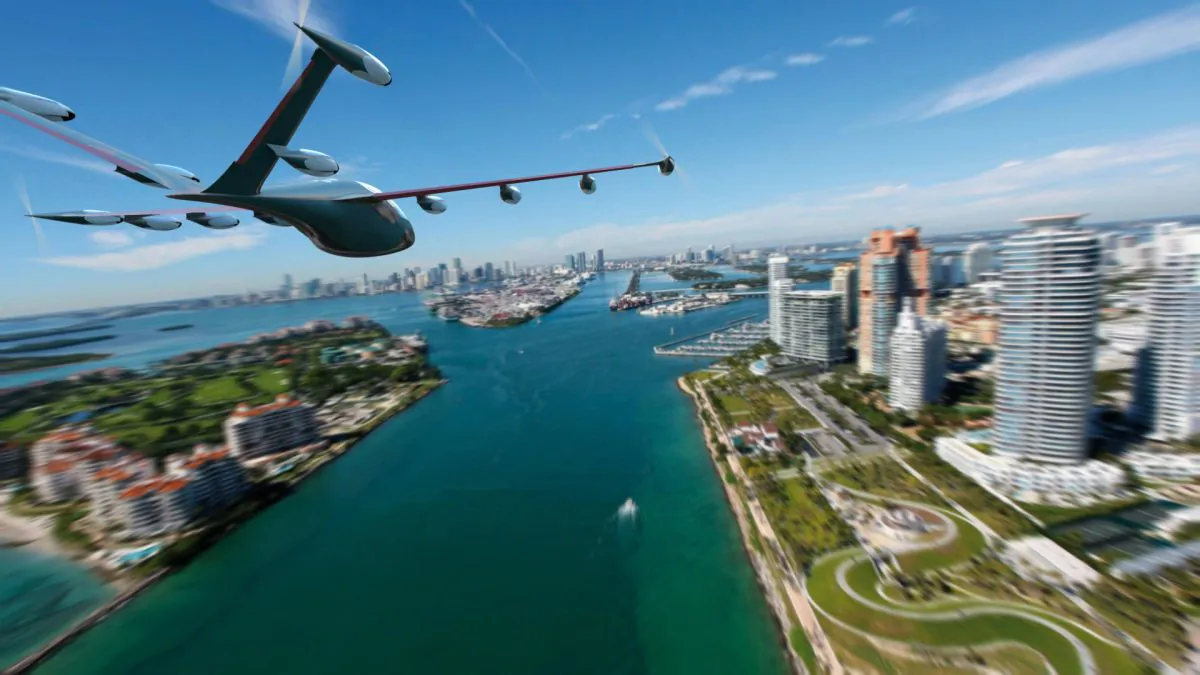 This image provided by Joby Aviation shows the conceptual design of the Joby S2 Electric VTOL PAV aircraft. Even before George Jetson entranced kids with his flying car, people dreamed of soaring above traffic congestion. Inventors and entrepreneurs have tried and failed to make the dream a reality, but that may be changing. Nearly a dozen companies around the globe, some of them with deep pockets like Airbus, are working to develop personal aircraft that let people hop over crowded roadways. (Joby Aviation via AP)
