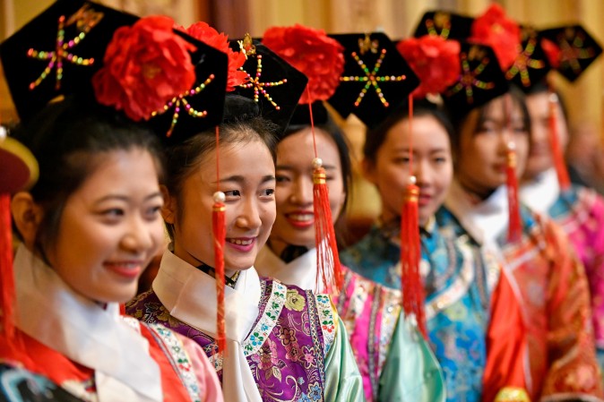 The Chinese community in Glasgow celebrate Chinese New Year in Glasgow City Chamber in Hong Kong on Jan. 29. The Chinese Lunar New Year also known as the Spring Festival, which is based on the Lunisolar Chinese calendar, is celebrated from the first day of the first month of the lunar year and ends with Lantern Festival on the fifteenth day. (Jeff J Mitchell/Getty Images)