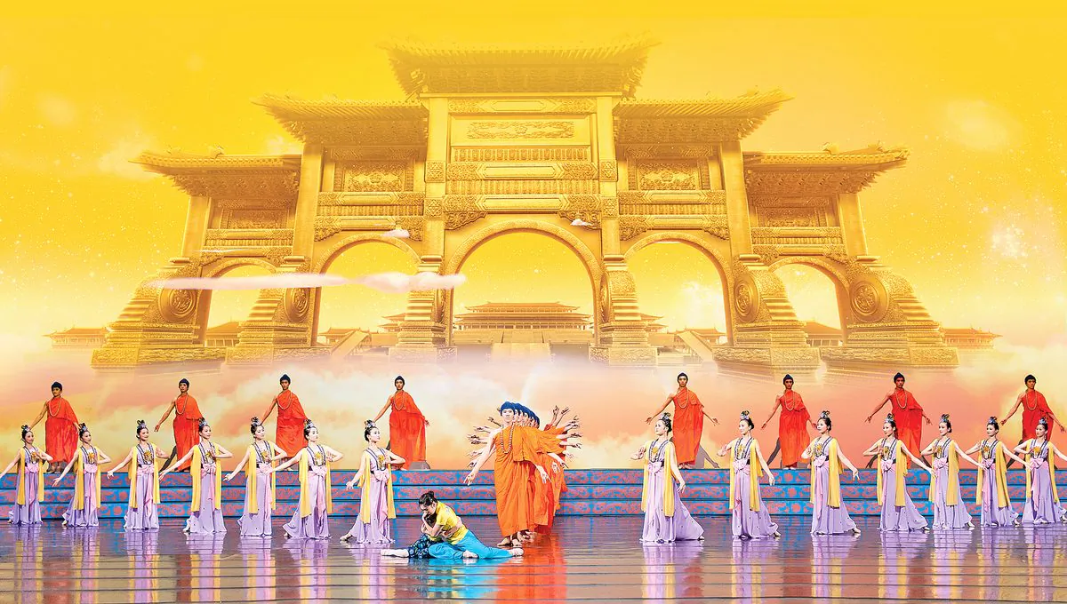Shen Yun dancers perform a classical Chinese dance number. (Courtesy of Shen Yun Performing Arts)