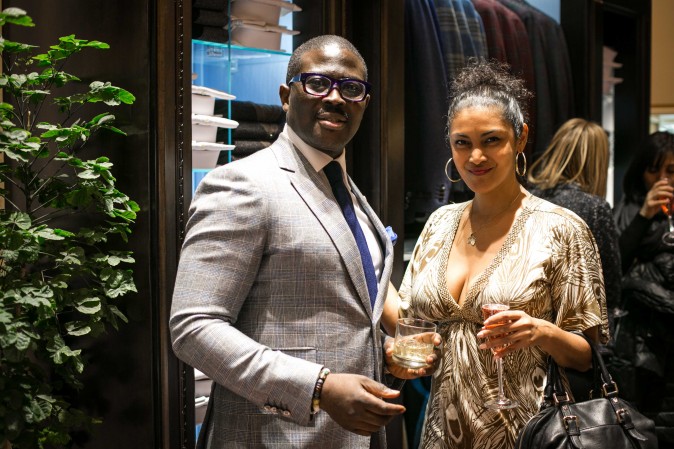 Eredi Pisanò boutique celebrating 15 years on Madison Avenue in New York on Dec. 21, 2016. (Benjamin Chasteen/Epoch Times)