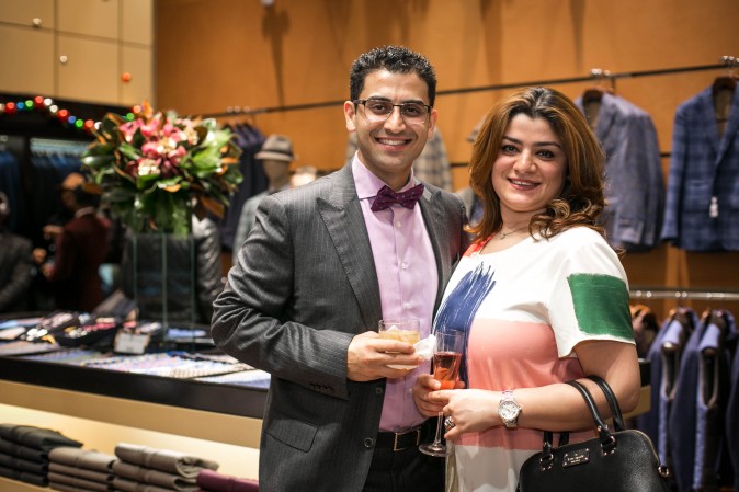 Eredi Pisanò boutique celebrating 15 years on Madison Avenue in New York on Dec. 21, 2016. (Benjamin Chasteen/Epoch Times)