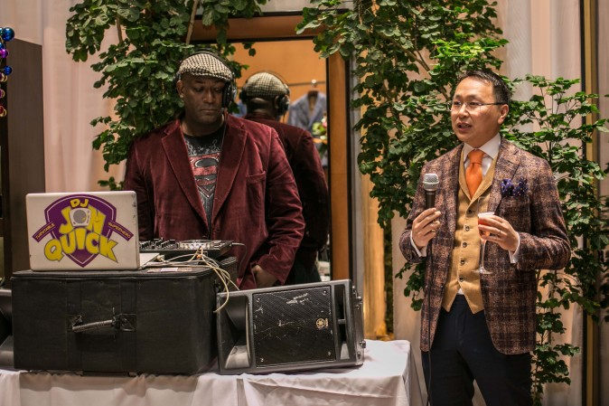 Eredi Pisanò boutique celebrating 15 years on Madison Avenue in New York on Dec. 21, 2016. (Benjamin Chasteen/Epoch Times)
