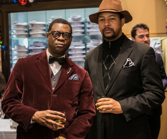 Eredi Pisanò boutique celebrating 15 years on Madison Avenue in New York on Dec. 21, 2016. (Benjamin Chasteen/Epoch Times)