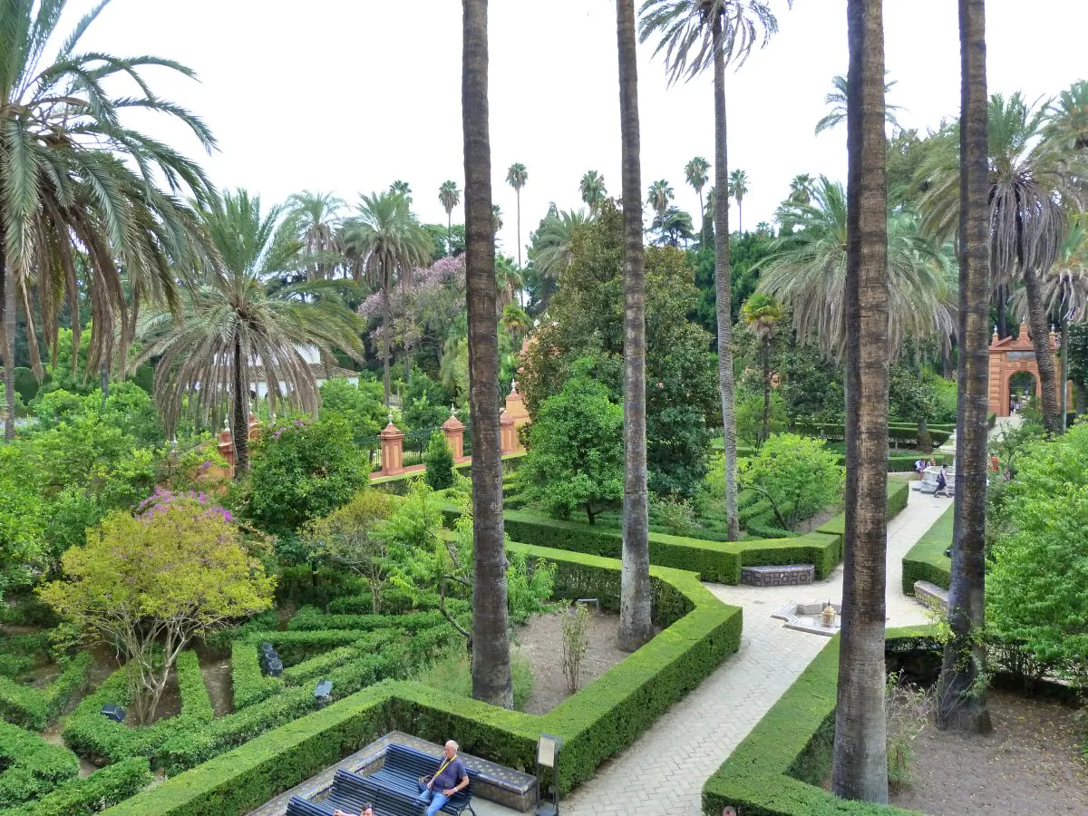 The gardens at the Alcázar in Seville. (Manos Angelakis)