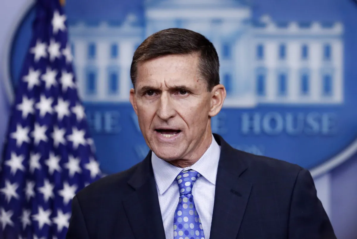National Security Adviser Michael Flynn speaks during the daily news briefing at the White House, in Washington on Feb. 1, 2017. (Carolyn Kaster/AP Photo)