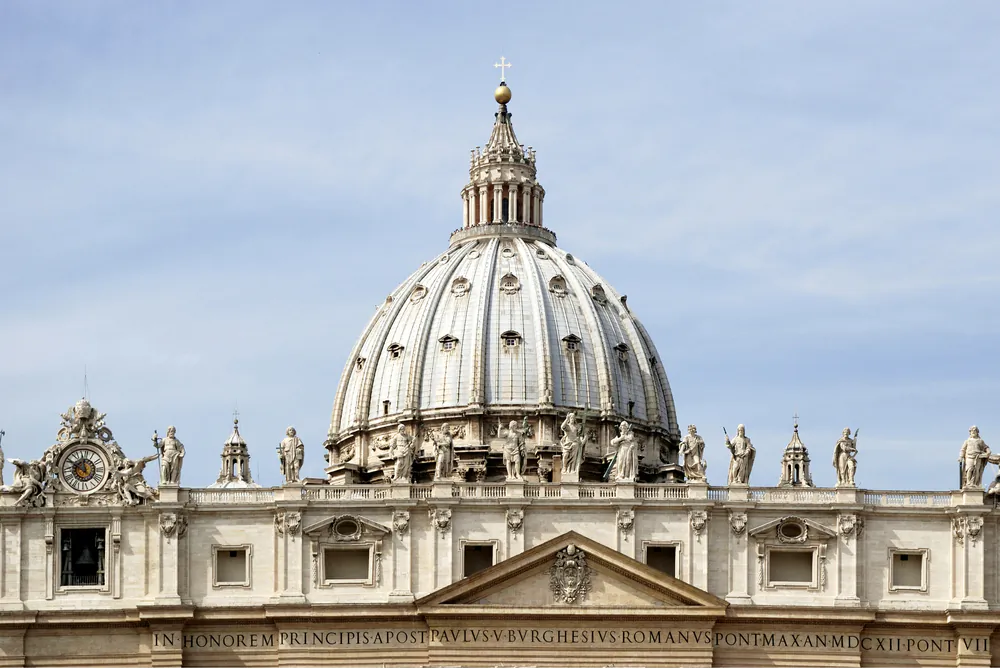Dome of Saint Peters Basilica in Vatican City on Sept. 22, 2011. (Peter Probst/Shutterstock)