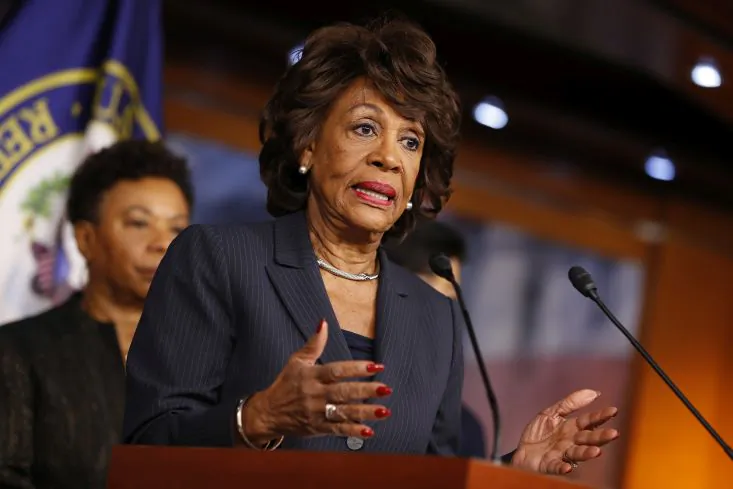 Rep. Maxine Waters (D-Calif.) speaks at a press conference on Capitol Hill Jan. 31, 2017 in Washington. (Aaron P. Bernstein/Getty Images)