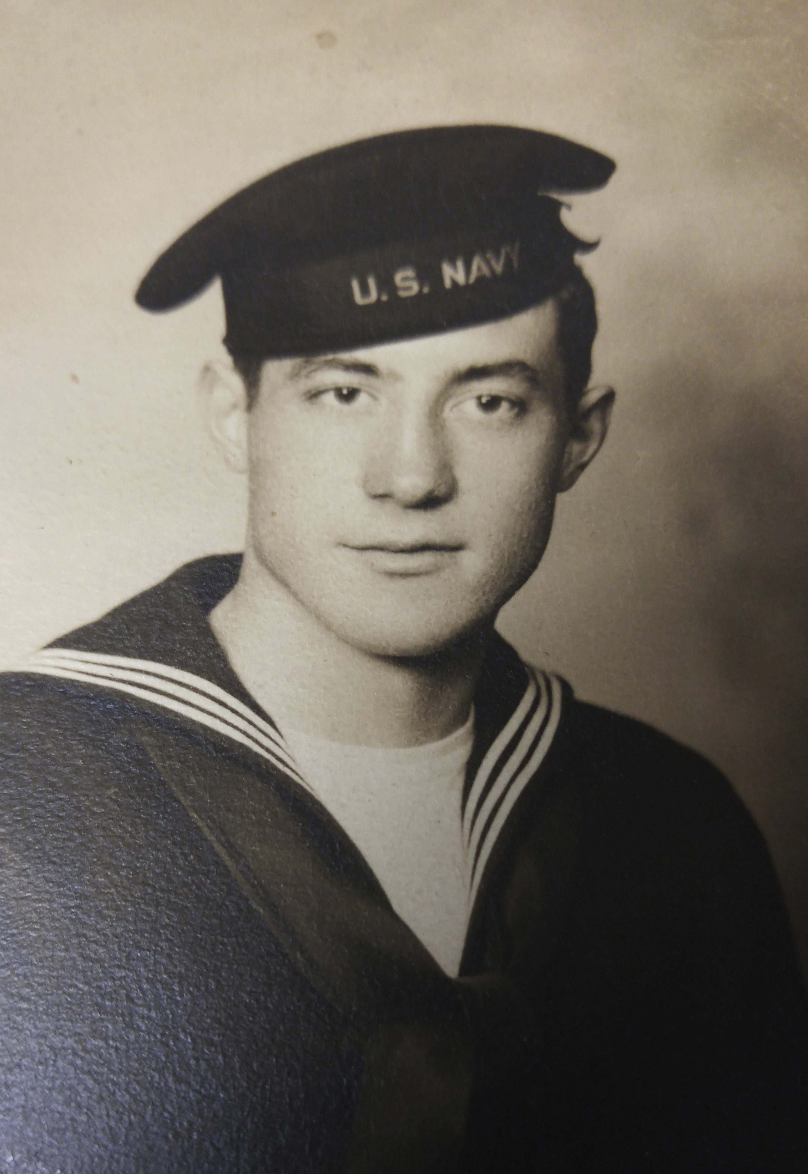 This circa 1942 photo provided by James Lafayette shows Fireman 1st Class Richard Duffy. (Courtesy of Duffy's family via AP)