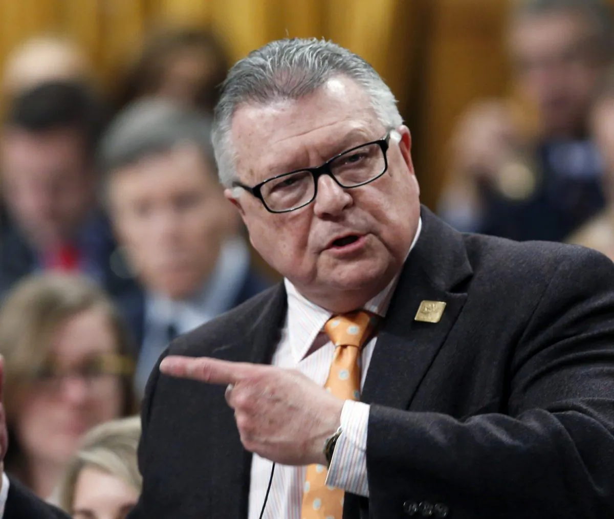 Public Safety Minister Ralph Goodale during question period in the House of Commons on Feb. 15, 2017. (The Canadian Press/Fred Chartrand)