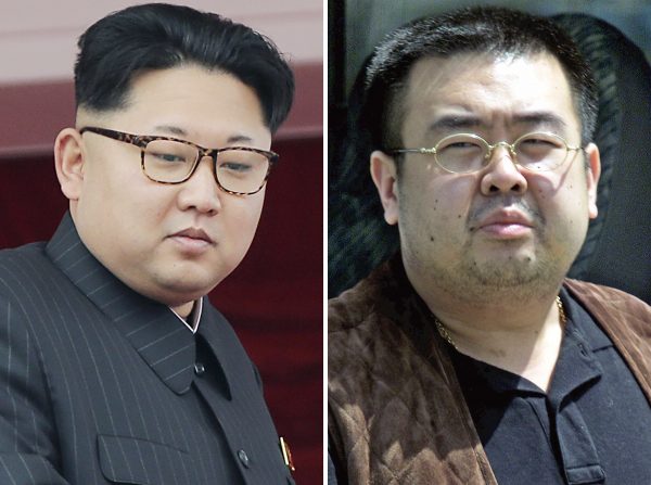Kim Jong Un and Kim Jong Nam