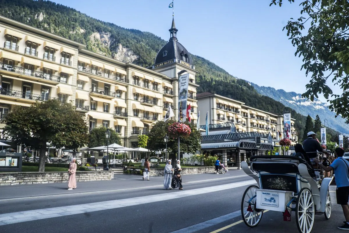 The Victoria Jungfrau Grand Hotel and Spa in Interlaken. (Mohammed Reza Amirinia)