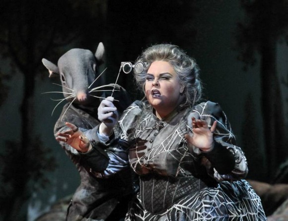 Jamie Barton as Ježibaba in Dvořák's Rusalka. (Ken Howard/ Metropolitan Opera)