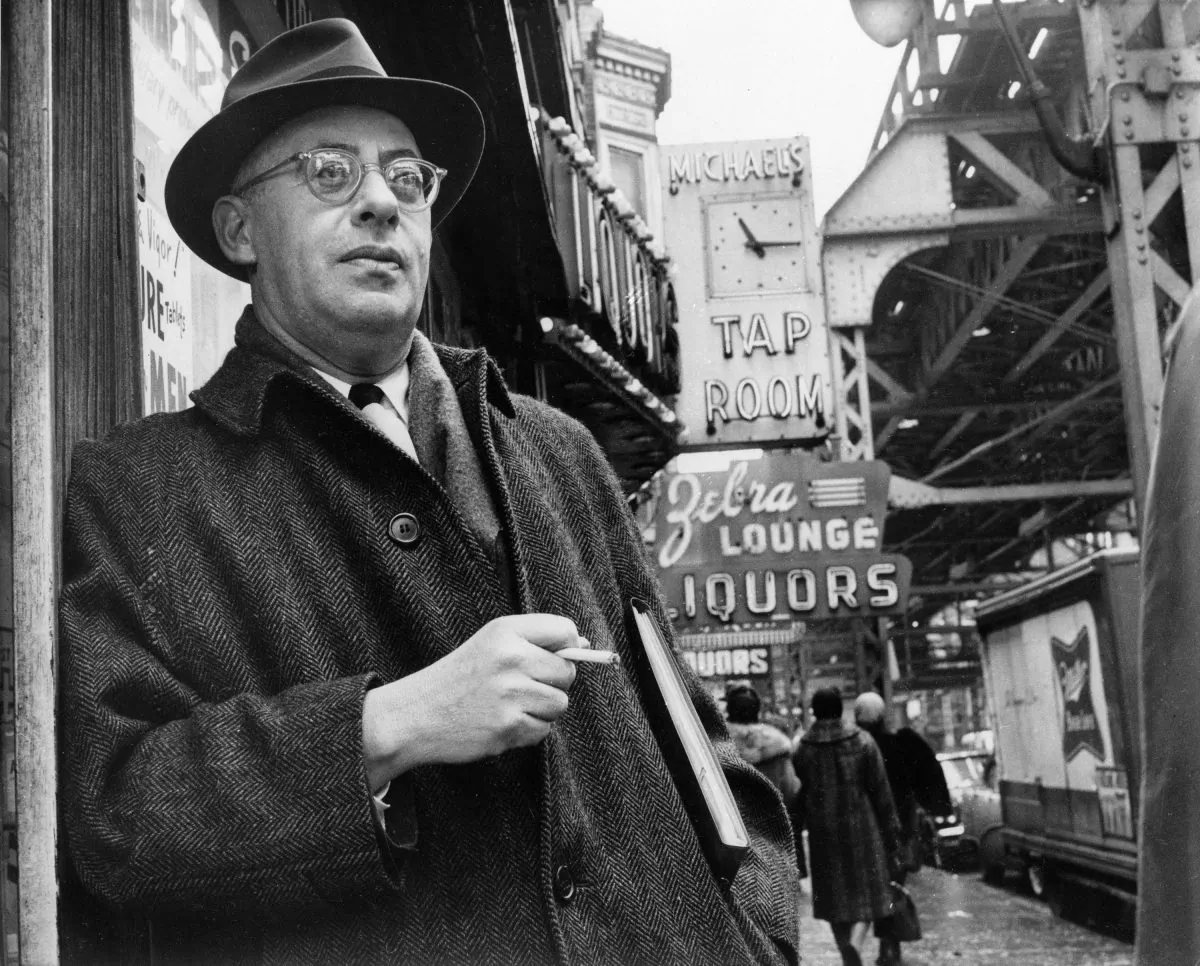 Saul Alinsky, a professional organizer, is shown in this photo dated Feb. 20, 1966, on Chicago's south side. (AP Photo)