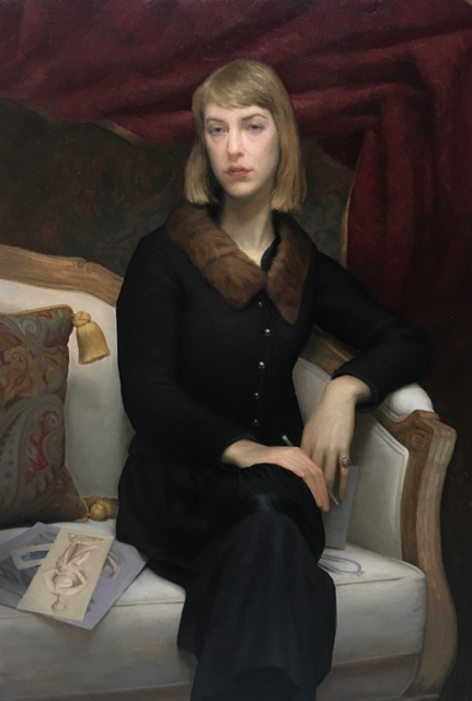 "Abigail Tulis," 2016, by Brendan Johnston. Oil on linen, 48 inches by 32 inches. (Brendan Johnston)