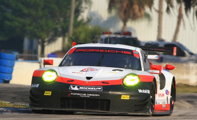Dirk Werner set the second-quickest GTLM lap in the #912 Porsche GT team 911-RSR. (Chris Jasurek/Epoch Times)