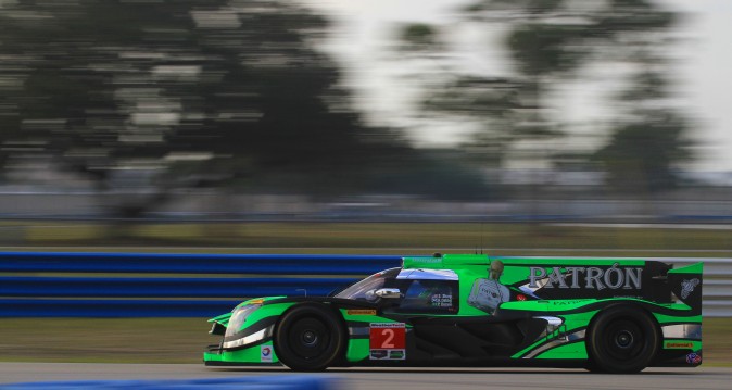 Ryan Dalziel was sixth quickest among the prototypes in the #2 Patron ESM Nissan DPi. (Chris Jasurek/Epoch Times)
