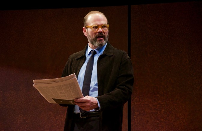 Chris Bauer in the world premiere of David Mamet's The Penitent, directed by Neil Pepe (Doug Hamilton)