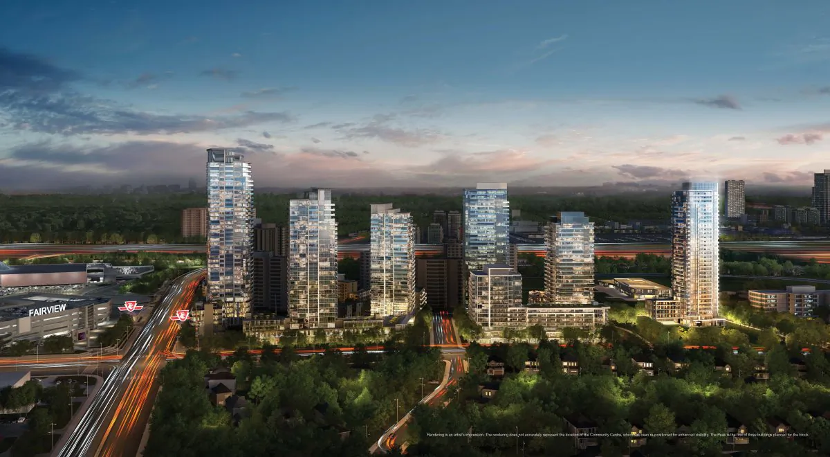 Rendering of  The Peak Condos at Emerald City. (Courtesy Elad Canada, Inc.)