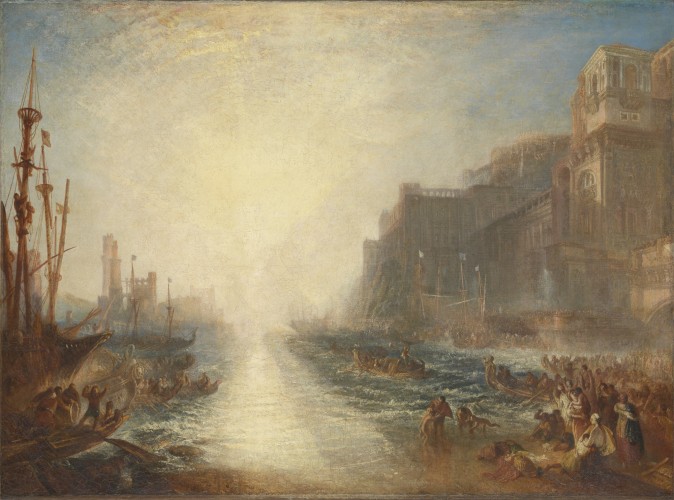 "Regulus," exhibited 1828, reworked and exhibited 1837, by J.M.W. Turner. Oil on canvas, 35 1/4 inches by 48 3/4 inches, Tate; Accepted by the nation as part of the Turner Bequest 1856 (Tate, London)