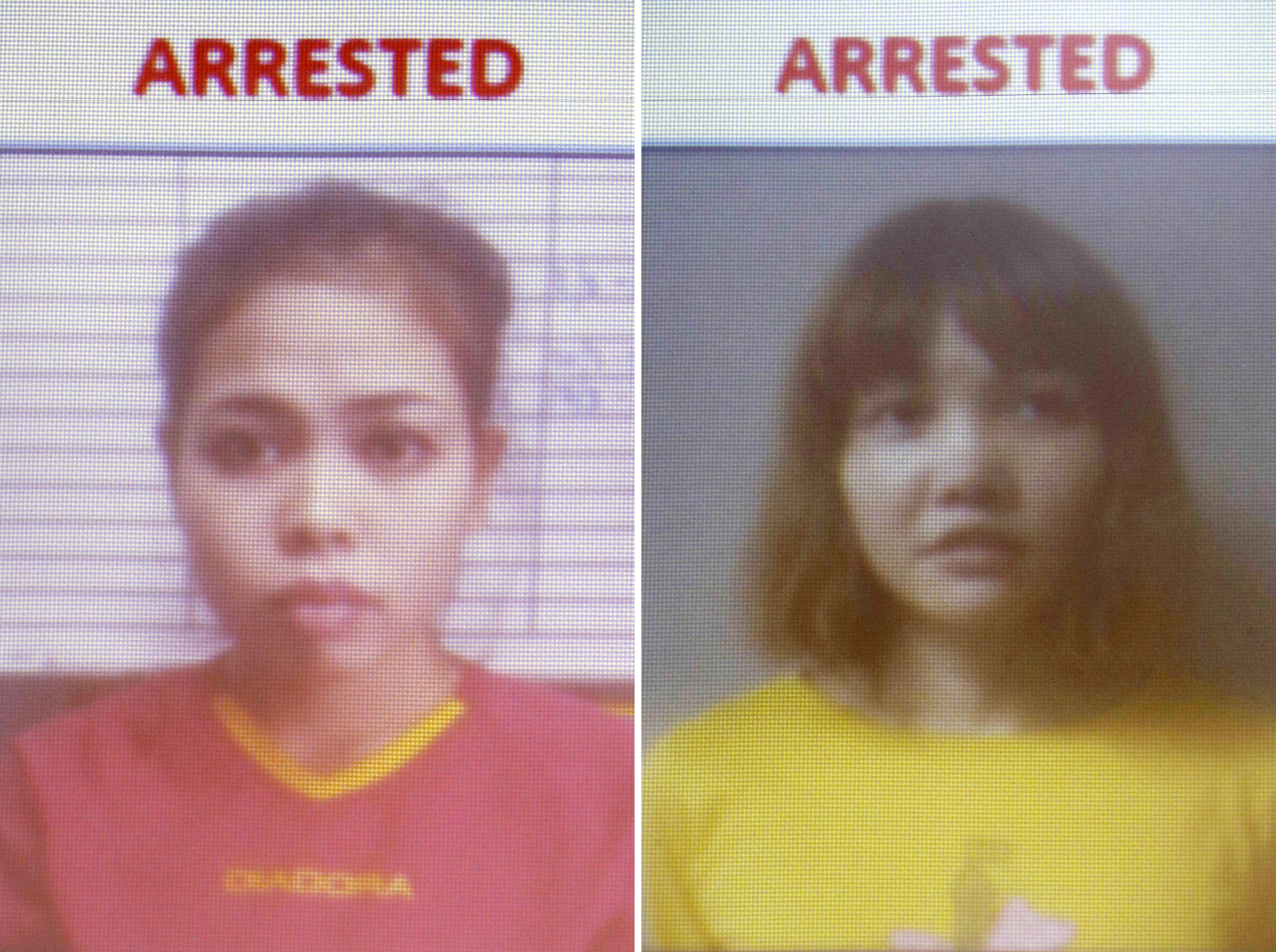Indonesian suspect Siti Aisyah (L) and Vietnamese suspect Doan Thi Huong