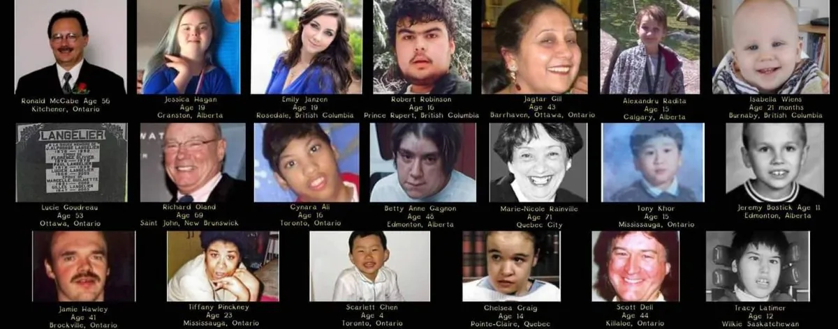 Some of the 700 people with disabilities who were murdered by relatives or caregivers over the last 35 years. (Autistic Self Advocacy Network)