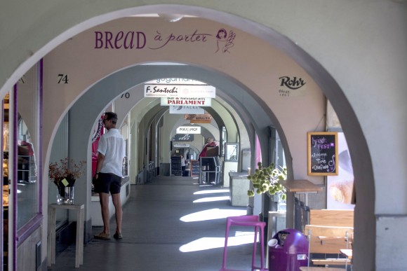 The Altstadt, one of the longest covered shopping corridors in Europe. (Mohammed Reza Amirinia)