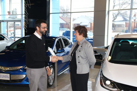 Nicolas Longpre, Chevrolet Brand Manager and Samantha Mesrobian (Courtesy of David Taylor)