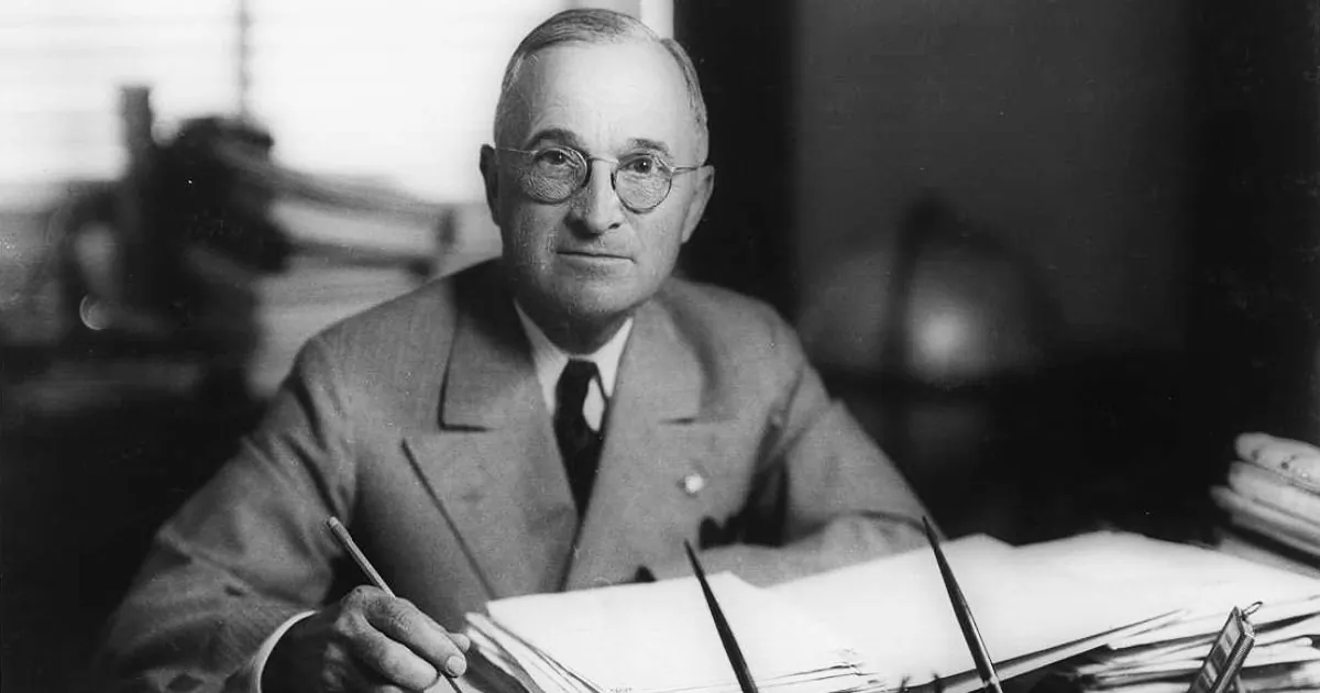 Former President Harry S. Truman in this file photo circa 1945. (Library of Congress)