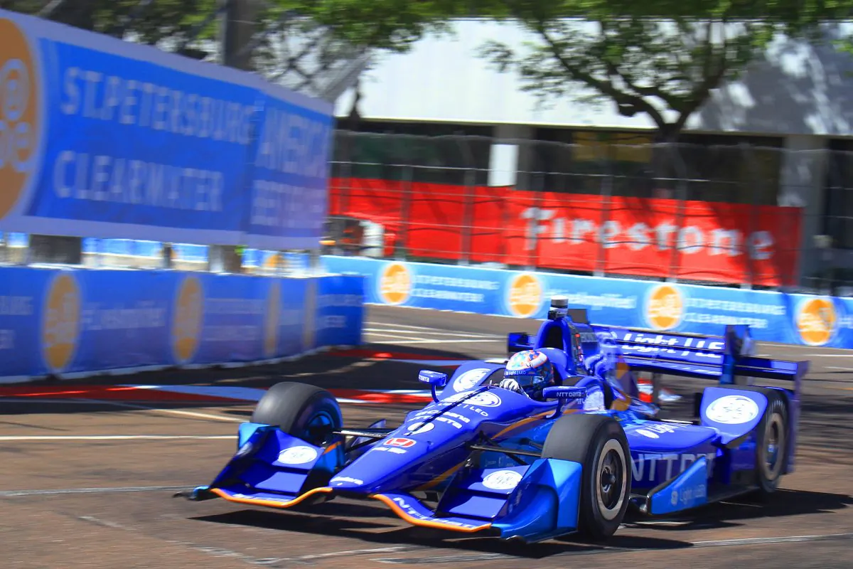 Scott Dixon in the #9 Ganassi Dallara Honda was quickest in Saturday’s morning practice for the IndyCar Grand Prix of St. Petersburg, March 11. (Chris Jasurek/Epoch Times)