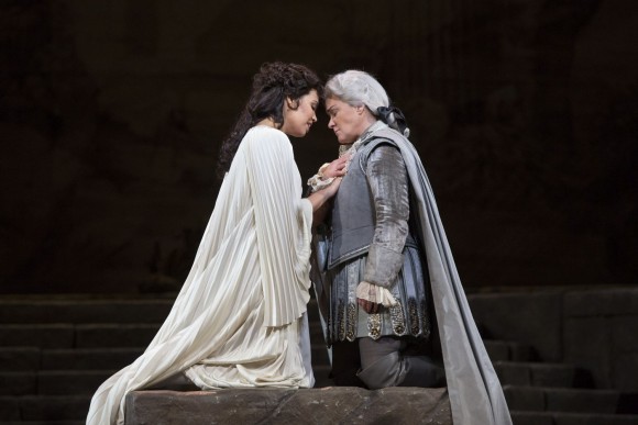 Nadine Sierra as Ilia and Alice Coote as Idamante in Mozart's Idomeneo. (Marty Sohl/Metropolitan Opera)
