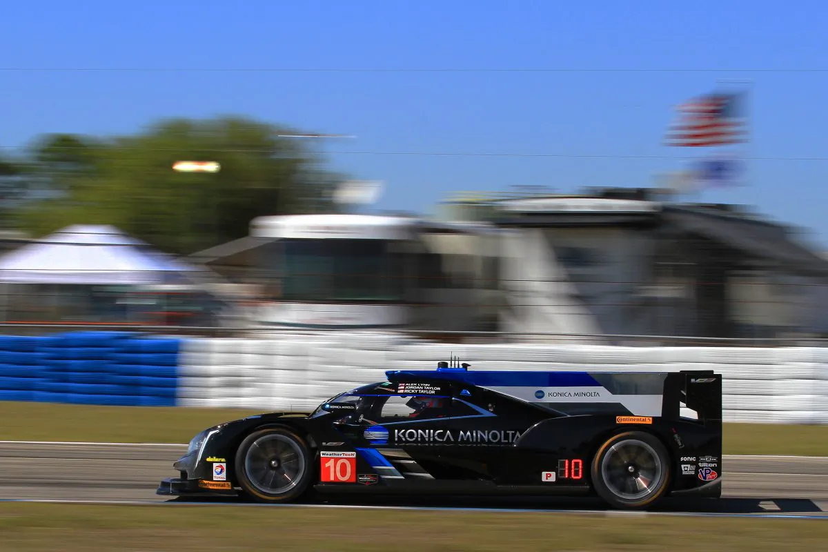 Jordan Taylor in the #10 Konica Cadillac DPi V.R was quickest in the second practice session. (Chris Jasurek/Epoch Times)