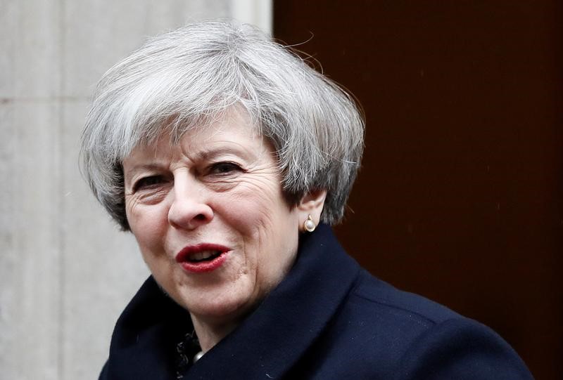 Britain's Prime Minister Theresa May leaves Downing Street in London, Britain on March 22, 2017. (REUTERS/Stefan Wermuth)
