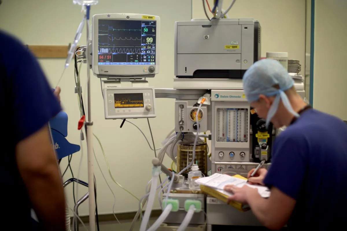 Medical equipment in a clinical setting, March 22, 2017. (Christopher Furlong/Getty Images)