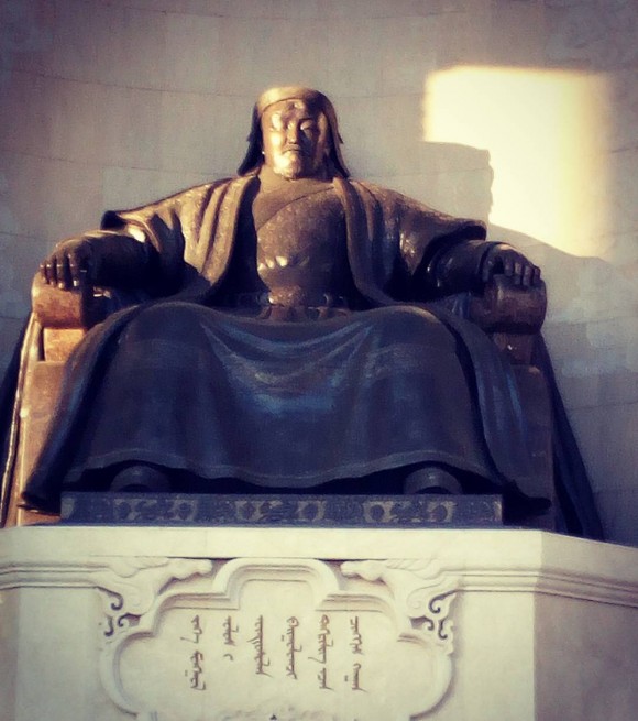 A statue of Genghiskhan in Ulaanbaatar, Mongolia. Vlatka Jovanovic)