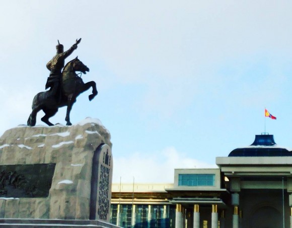 Sukhbaatar Square, Ulaanbaatar, Mongolia. (Vlatka Jovanovic)