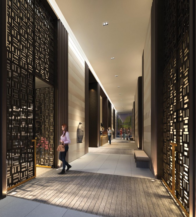 Rendering of the Teahouse Condos lobby. (Courtesy of Lanterra Developments)