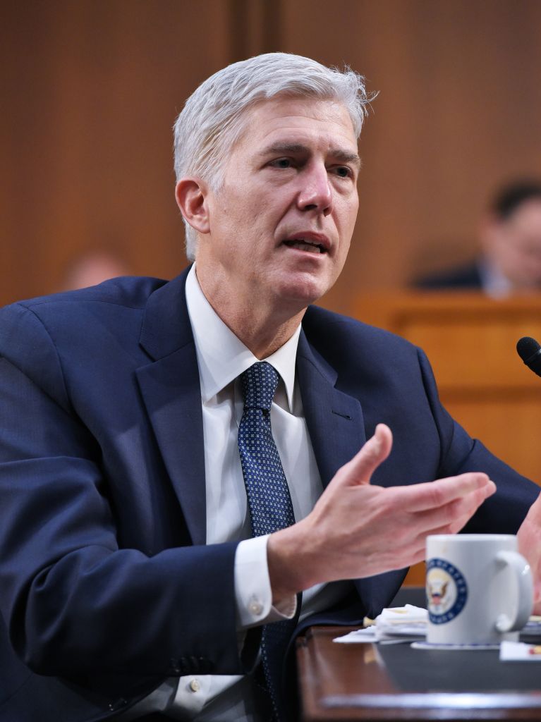 Neil Gorsuch during a hearing in the Hart Senate Office Building in Washington on March 22, 2017. (MANDEL NGAN/AFP/Getty Images)