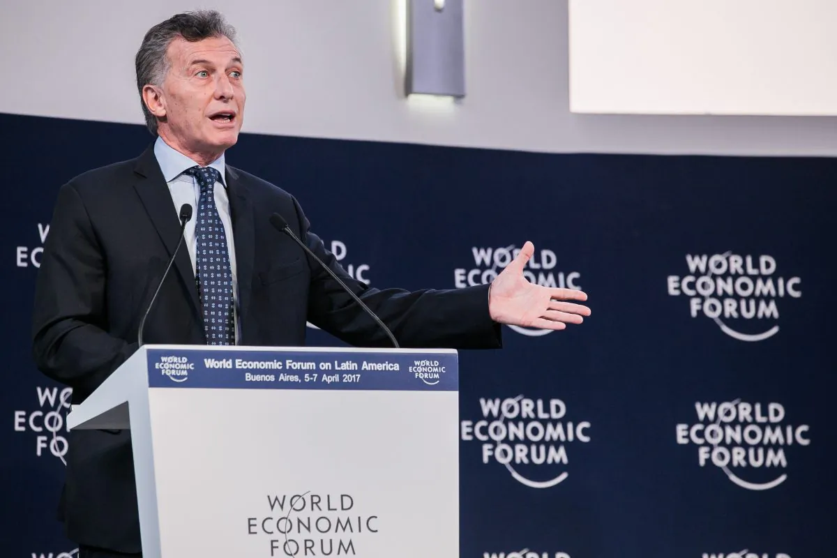 Mauricio Macri, President of Argentina at the World Economic Forum on Latin America 2017 in Buenos Aires, Argentina. Copyright by World Economic Forum / Benedikt von Loebell