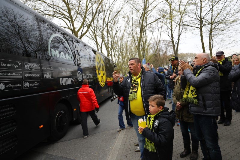 Football Soccer - Borussia Dortmund v AS Monaco - UEFA Champions League Quarter Final First Leg - Signal Iduna Park, Dortmund, Germany on April 12, 2017. (Reuters / Kai Pfaffenbach Livepic)