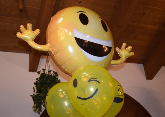 Balloons at a Hilarity for Charity event at Glen Park Healthy Living in Glendale, Calif. on Apr. 12. (Sarah Le/Epoch Times)