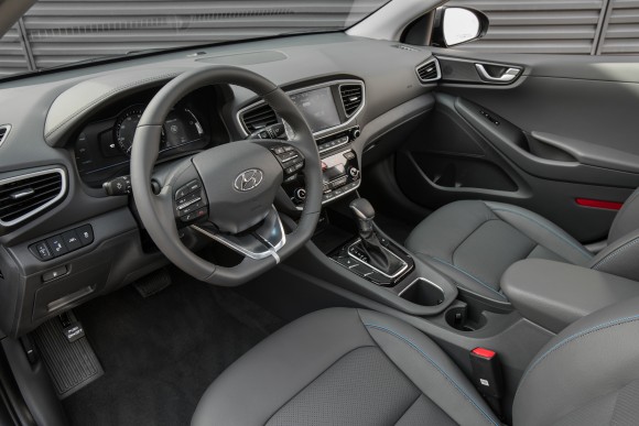 Inside the 2017 Ioniq Hybrid. (Courtesy of Hyundai)