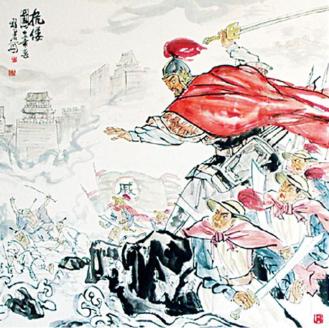 Qi Jiguang (1528 - 1588) and his fearless Qi Army defended China's east coast from a raid by Japanese pirates (wokou) during the Ming Dynasty.