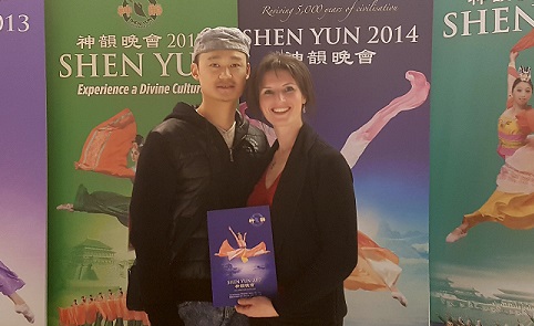 Frédéric Lay and his wife came to see Shen Yun on Friday, April 21, 2017, at the Palais des Congrès in Paris to celebrate their third wedding anniversary. (The Epoch Times)